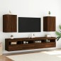 vidaXL TV-Wandschränke 2 Stk. Braun Eiche-Optik 40,5x30x60 cm vidaXL TV-Wandschränke 2 Stk. Braun Eiche-Optik 40,5x30x60 cm