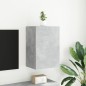 vidaXL TV-Wandschrank Betongrau 40,5x30x60 cm Holzwerkstoff vidaXL TV-Wandschrank Betongrau 40,5x30x60 cm Holzwerkstoff