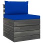 Garten-Paletten-Mittelsofa mit Kissen Kiefernholz Garten-Paletten-Mittelsofa mit Kissen Kiefernholz