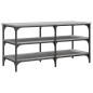 vidaXL Schuhbank Grau Sonoma 100x38,5x49 cm Holzwerkstoff vidaXL Schuhbank Grau Sonoma 100x38,5x49 cm Holzwerkstoff