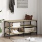 vidaXL Schuhbank Sonoma-Eiche 100x38,5x49 cm Holzwerkstoff vidaXL Schuhbank Sonoma-Eiche 100x38,5x49 cm Holzwerkstoff