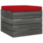 Garten-Paletten-Hocker mit Sitzkissen Kiefernholz Garten-Paletten-Hocker mit Sitzkissen Kiefernholz