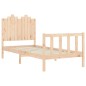 Bettgestell mit Kopfteil 90x190 cm Massivholz Bettgestell mit Kopfteil 90x190 cm Massivholz