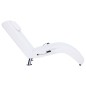 vidaXL Massage-Chaiselongue mit Kissen Weiß Kunstleder vidaXL Massage-Chaiselongue mit Kissen Weiß Kunstleder