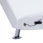 vidaXL Massage-Chaiselongue mit Kissen Weiß Kunstleder vidaXL Massage-Chaiselongue mit Kissen Weiß Kunstleder