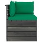Garten-Paletten-Ecksofa mit Kissen Kiefernholz Garten-Paletten-Ecksofa mit Kissen Kiefernholz