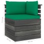 Garten-Paletten-Ecksofa mit Kissen Kiefernholz Garten-Paletten-Ecksofa mit Kissen Kiefernholz