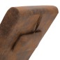 vidaXL Massage Chaiselongue mit Kissen Braun Wildleder-Optik vidaXL Massage Chaiselongue mit Kissen Braun Wildleder-Optik