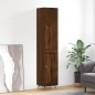 Highboard Braun Eichen-Optik 34,5x34x180 cm Holzwerkstoff Highboard Braun Eichen-Optik 34,5x34x180 cm Holzwerkstoff