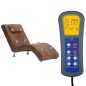 vidaXL Massage Chaiselongue mit Kissen Braun Wildleder-Optik vidaXL Massage Chaiselongue mit Kissen Braun Wildleder-Optik