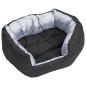 vidaXL Wendbares & waschbares Hundekissen Grau und Schwarz 65x50x20 cm vidaXL Wendbares & waschbares Hundekissen Grau und Schwarz 65x50x20 cm