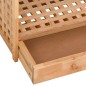 vidaXL Schuhregal mit Schublade 70x27x81 cm Massivholz Nussbaum vidaXL Schuhregal mit Schublade 70x27x81 cm Massivholz Nussbaum