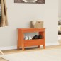 vidaXL Flurbank Wachsbraun 60x28x45 cm Massivholz Kiefer vidaXL Flurbank Wachsbraun 60x28x45 cm Massivholz Kiefer