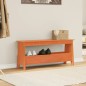 vidaXL Flurbank Wachsbraun 100x28x45 cm Massivholz Kiefer vidaXL Flurbank Wachsbraun 100x28x45 cm Massivholz Kiefer