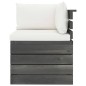 Garten-Paletten-Ecksofa mit Kissen Kiefernholz Garten-Paletten-Ecksofa mit Kissen Kiefernholz