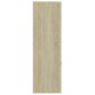 vidaXL Bücherregal Weiß Sonoma-Eiche 98x30x98 cm Holzwerkstoff vidaXL Bücherregal Weiß Sonoma-Eiche 98x30x98 cm Holzwerkstoff
