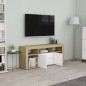 vidaXL TV-Schrank Weiß und Sonoma-Eiche 120x30x50 cm Holzwerkstoff vidaXL TV-Schrank Weiß und Sonoma-Eiche 120x30x50 cm Holzwerkstoff