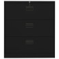 vidaXL Aktenschrank Schwarz 90x46x103 cm Stahl vidaXL Aktenschrank Schwarz 90x46x103 cm Stahl