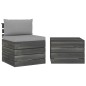 vidaXL 2-tlg. Garten-Sofagarnitur aus Paletten mit Kissen Kiefernholz vidaXL 2-tlg. Garten-Sofagarnitur aus Paletten mit Kissen Kiefernholz