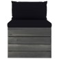 Garten-Paletten-Mittelsofa mit Kissen Kiefernholz Garten-Paletten-Mittelsofa mit Kissen Kiefernholz