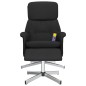 vidaXL Massagesessel mit Fußhocker Schwarz Stoff vidaXL Massagesessel mit Fußhocker Schwarz Stoff