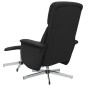 vidaXL Massagesessel mit Fußhocker Schwarz Stoff vidaXL Massagesessel mit Fußhocker Schwarz Stoff