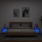 vidaXL Wand-Nachttische mit LED-Leuchten 2 Stk. Grau Sonoma vidaXL Wand-Nachttische mit LED-Leuchten 2 Stk. Grau Sonoma