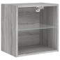 vidaXL Wand-Nachttische mit LED-Leuchten 2 Stk. Grau Sonoma vidaXL Wand-Nachttische mit LED-Leuchten 2 Stk. Grau Sonoma