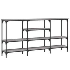 vidaXL Konsolentisch Grau Sonoma 160x29x80 cm Holzwerkstoff