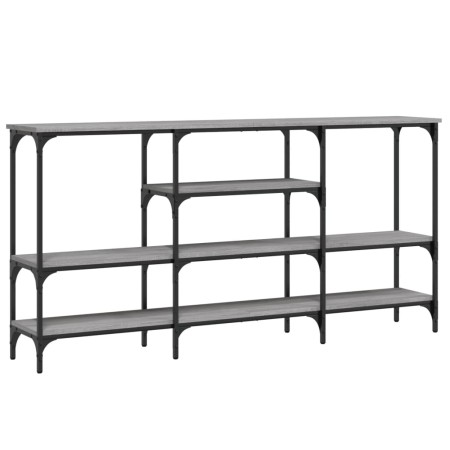 vidaXL Konsolentisch Grau Sonoma 160x29x80 cm Holzwerkstoff