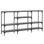 vidaXL Konsolentisch Grau Sonoma 160x29x80 cm Holzwerkstoff vidaXL Konsolentisch Grau Sonoma 160x29x80 cm Holzwerkstoff