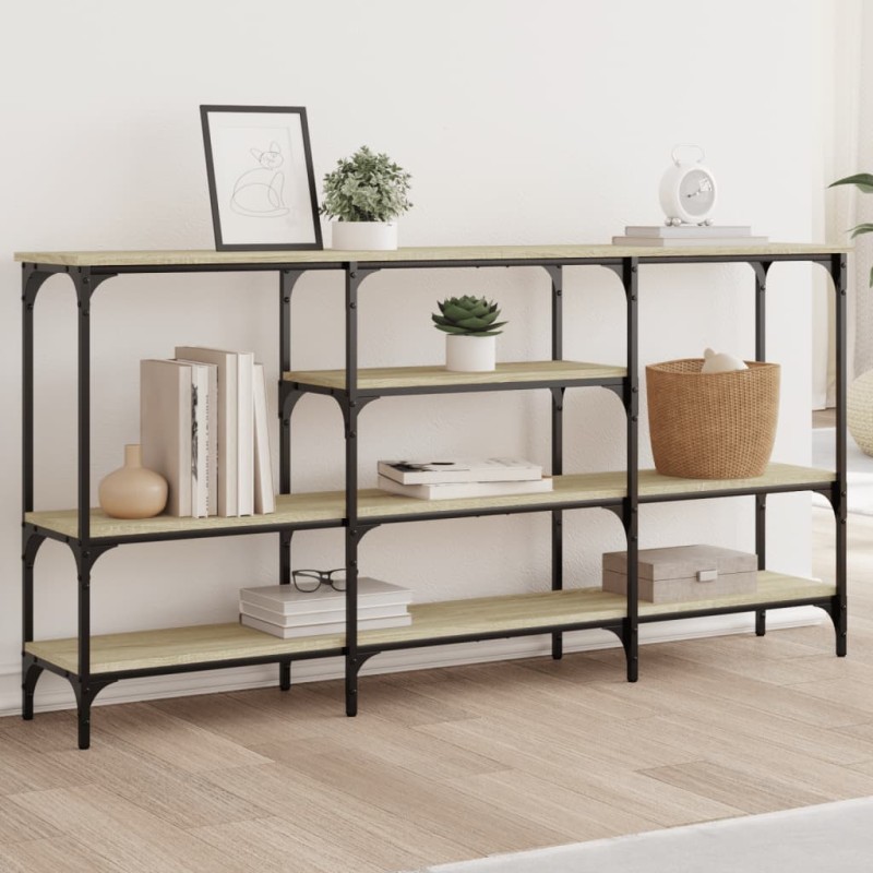 vidaXL Konsolentisch Sonoma-Eiche 160x29x80 cm Holzwerkstoff vidaXL Konsolentisch Sonoma-Eiche 160x29x80 cm Holzwerkstoff