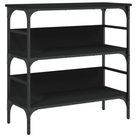 vidaXL Konsolentisch Schwarz 75x32x75 cm Holzwerkstoff