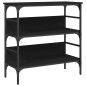 vidaXL Konsolentisch Schwarz 75x32x75 cm Holzwerkstoff