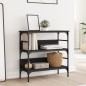 vidaXL Konsolentisch Schwarz 75x32x75 cm Holzwerkstoff