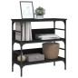vidaXL Konsolentisch Schwarz 75x32x75 cm Holzwerkstoff
