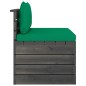 vidaXL Garten-Paletten-Mittelsofa mit Kissen Kiefernholz vidaXL Garten-Paletten-Mittelsofa mit Kissen Kiefernholz