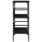 vidaXL Konsolentisch Schwarz 75x32x75 cm Holzwerkstoff