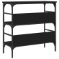 vidaXL Konsolentisch Schwarz 75x32x75 cm Holzwerkstoff
