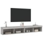 vidaXL TV-Schränke mit LED-Leuchten 2 Stk. Grau Sonoma 100x30x30 cm vidaXL TV-Schränke mit LED-Leuchten 2 Stk. Grau Sonoma 100x30x30 cm
