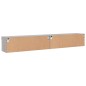 vidaXL TV-Schränke mit LED-Leuchten 2 Stk. Grau Sonoma 100x30x30 cm vidaXL TV-Schränke mit LED-Leuchten 2 Stk. Grau Sonoma 100x30x30 cm