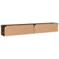 vidaXL TV-Schränke mit LED-Leuchten 2 Stk. Räuchereiche 100x30x30 cm vidaXL TV-Schränke mit LED-Leuchten 2 Stk. Räuchereiche 100x30x30 cm