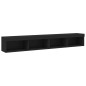 vidaXL TV-Schränke mit LED-Leuchten 2 Stk. Schwarz 100x30x30 cm vidaXL TV-Schränke mit LED-Leuchten 2 Stk. Schwarz 100x30x30 cm