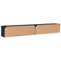 vidaXL TV-Schränke mit LED-Leuchten 2 Stk. Schwarz 100x30x30 cm vidaXL TV-Schränke mit LED-Leuchten 2 Stk. Schwarz 100x30x30 cm