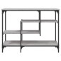 vidaXL Konsolentisch mit Ablagen Grau Sonoma 100x35x75 cm vidaXL Konsolentisch mit Ablagen Grau Sonoma 100x35x75 cm