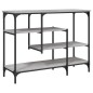 vidaXL Konsolentisch mit Ablagen Grau Sonoma 100x35x75 cm vidaXL Konsolentisch mit Ablagen Grau Sonoma 100x35x75 cm