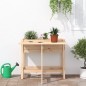 vidaXL Pflanzkübel mit Klapptisch Massivholz Kiefer vidaXL Pflanzkübel mit Klapptisch Massivholz Kiefer