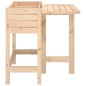 vidaXL Pflanzkübel mit Klapptisch Massivholz Kiefer vidaXL Pflanzkübel mit Klapptisch Massivholz Kiefer