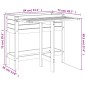 vidaXL Pflanzkübel mit Klapptisch Massivholz Kiefer vidaXL Pflanzkübel mit Klapptisch Massivholz Kiefer