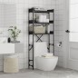 vidaXL Waschmaschinenregal Schwarz 67x25x163 cm Holzwerkstoff vidaXL Waschmaschinenregal Schwarz 67x25x163 cm Holzwerkstoff